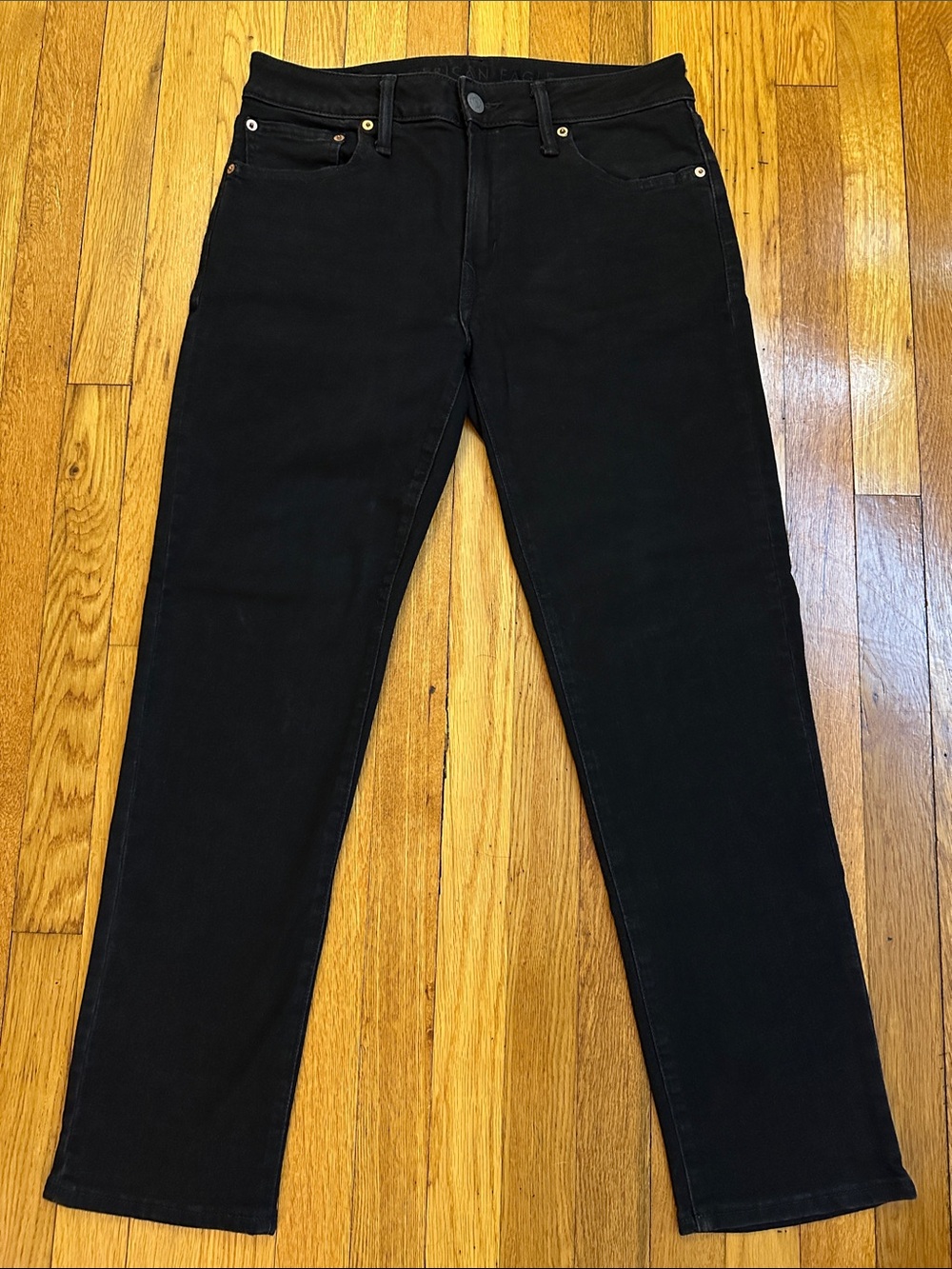 American Eagle Outfitters Airflex+ Men’s Slim Straight Black Jeans 31W/30L